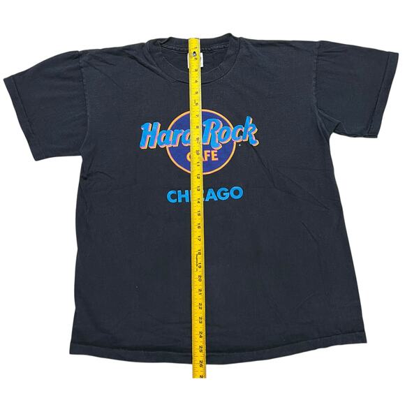 Vintage 90s Hard Rock Cafe Chicago Distressed Single Stitch T-Shirt - L‎ - Picture 7 of 8